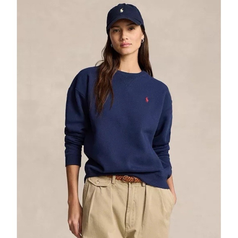 Polo Ralph Lauren Crew Neck Womens Fleece Sweatshirt Size XL